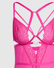 Isla & Evie Sleep Padded Bodysuit Pink / M