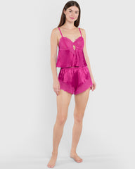 Isla & Evie Sleep Unlined Cami Top Pink / M