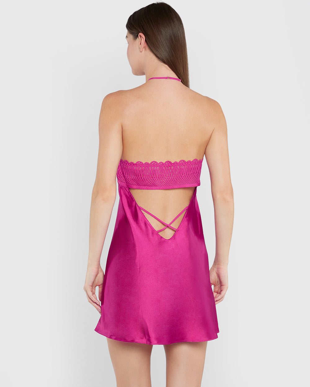 Isla & Evie Sleep Unlined Short Slip Pink / M