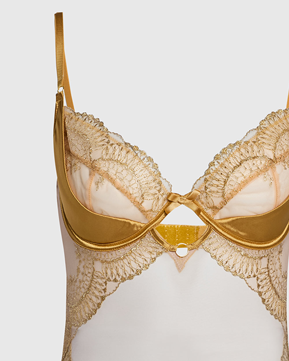 Isla & Evie Sleep Unlined Bodysuit Gold / M