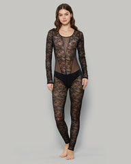 Isla & Evie Body Stockings Black / S