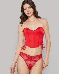 ISLA & EVIE SEXY SLEEP BUSTIER Purple / S