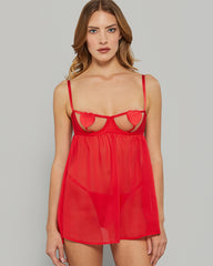 ISLA & EVIE SEXY SLEEP UNCUPPED BABYDOLL Purple / S