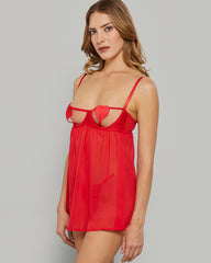 ISLA & EVIE SEXY SLEEP UNCUPPED BABYDOLL Purple / S
