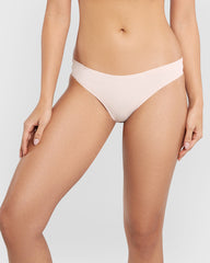 Isla & Evie No Show Cotton Unlined Bikini Panty Pink / M