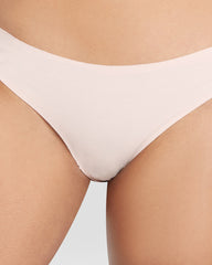Isla & Evie No Show Cotton Unlined Bikini Panty Pink / M