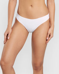 Isla & Evie No Show Cotton Unlined Bikini Panty White / M
