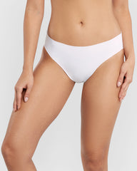 Isla & Evie No Show Cotton Unlined Brief Panty White / M