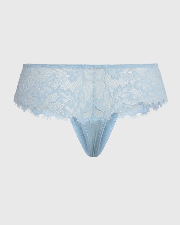 Isla & Evie Sexy Thong Panty Blue / S