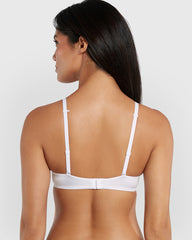 Isla & Evie Obvious Double Pushup Plunge Bra White / 34B