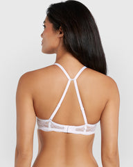 Isla & Evie Obvious Double Pushup Plunge Bra White / 34B