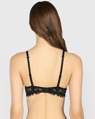 Isla & Evie Obvious Gel Padding Plunge Bra BLACK / 34B