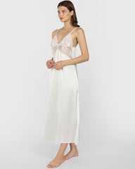 Isla & Evie Sexy Sleep Slip Dress WHITE / S
