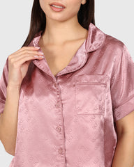 Isla & Evie Sexy Sleep 2-Piece Long Pant Light Pink / S