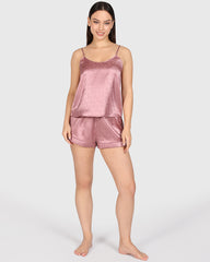 Isla & Evie Sexy Sleep Cami Set Light Pink / S