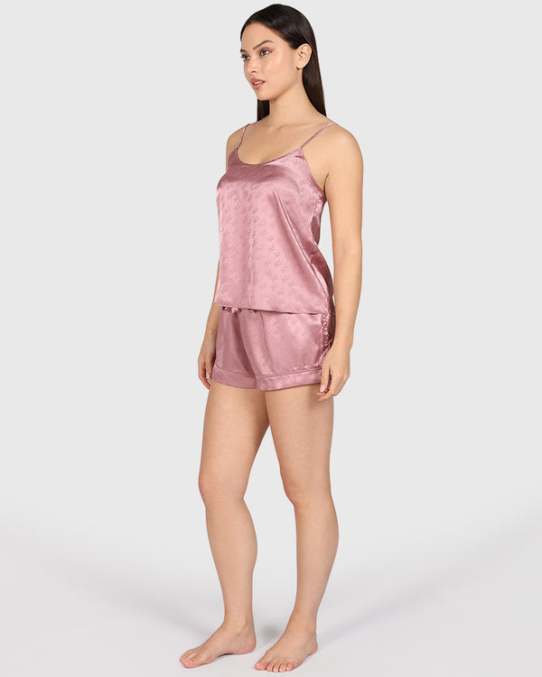 Isla & Evie Sexy Sleep Cami Set Light Pink / S