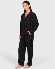 Isla & Evie Casual Lounge 2-Piece Long Pant Print : Fruit / S