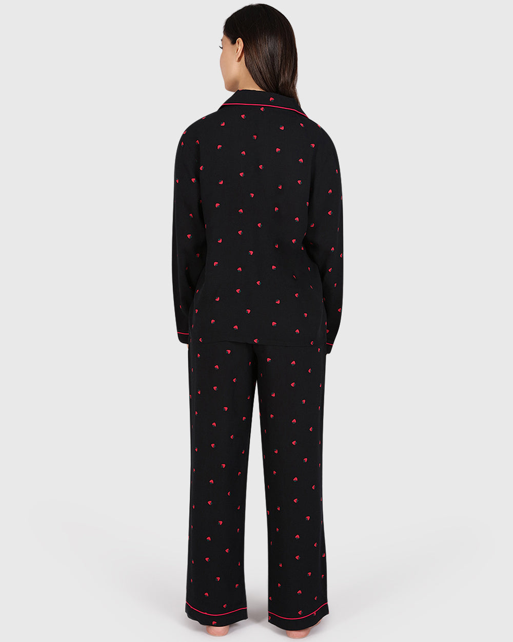 Isla & Evie Casual Lounge 2-Piece Long Pant Print : Fruit / S