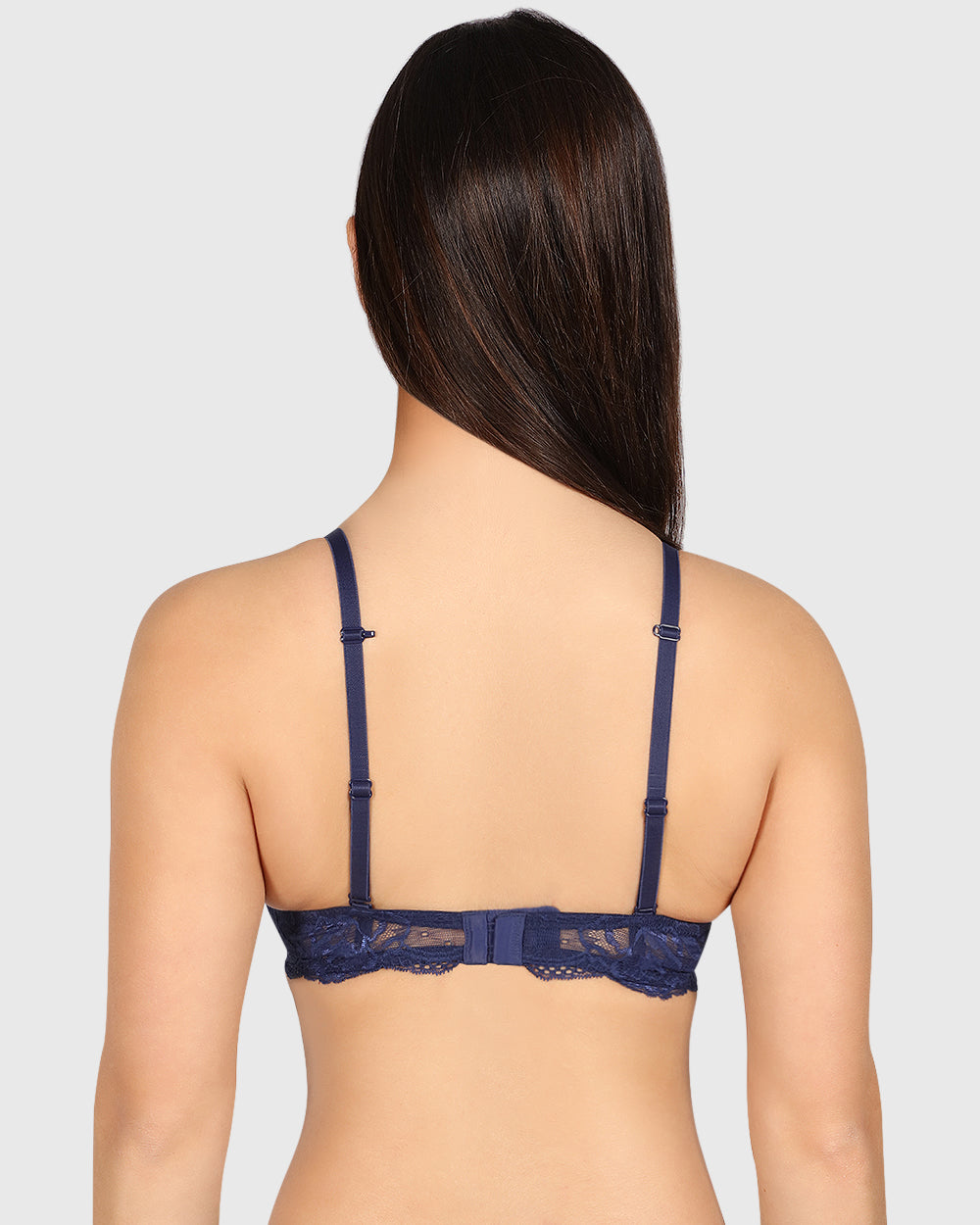 Isla & Evie Obvious Double Pushup Plunge Bra Dark Blue / 34B