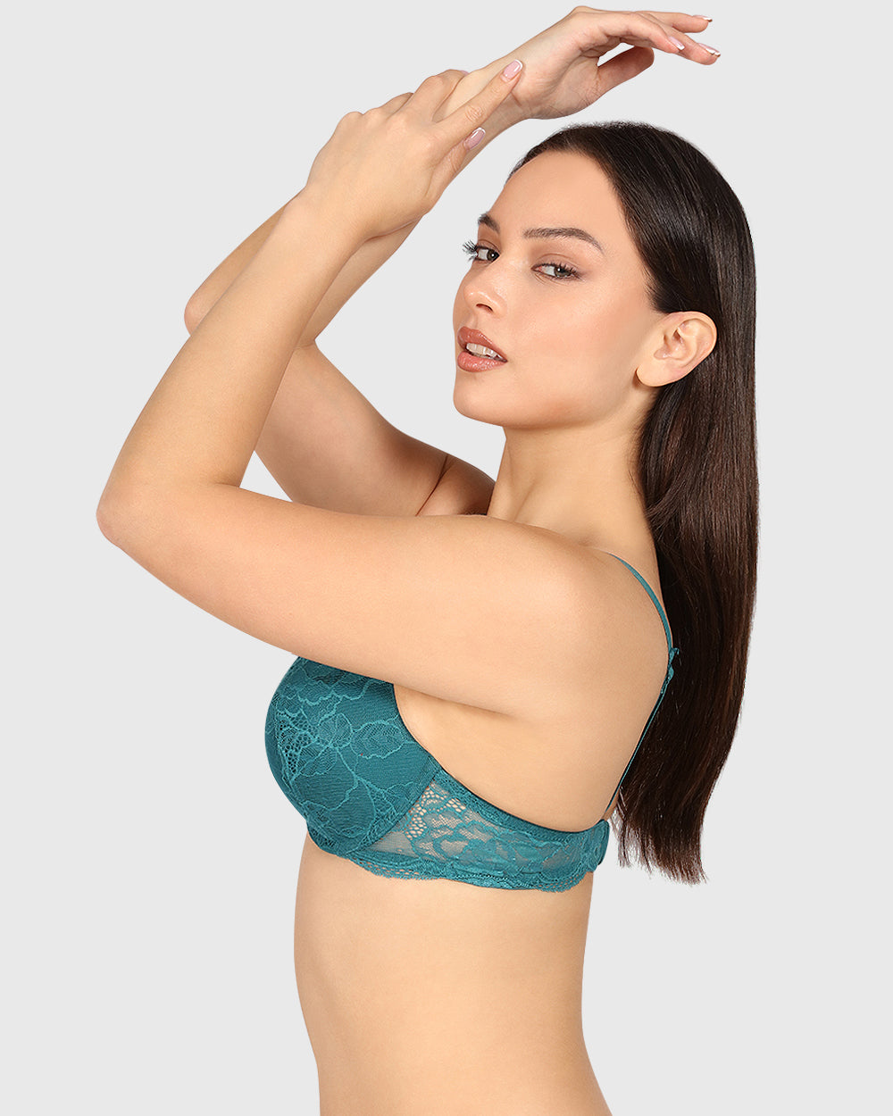 Isla & Evie Obvious Double Pushup Plunge Bra Dark Blue / 34B