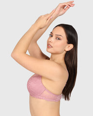 Isla & Evie Obvious Double Pushup Plunge Bra Light Pink / 34B