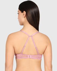 Isla & Evie Obvious Double Pushup Plunge Bra Light Pink / 34B