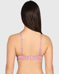 Isla & Evie Obvious Double Pushup Plunge Bra Light Pink / 34B