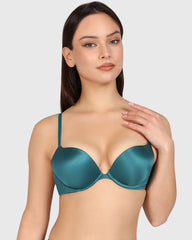 Isla & Evie Obvious Gel Padding Plunge Bra Dark Blue / 34B