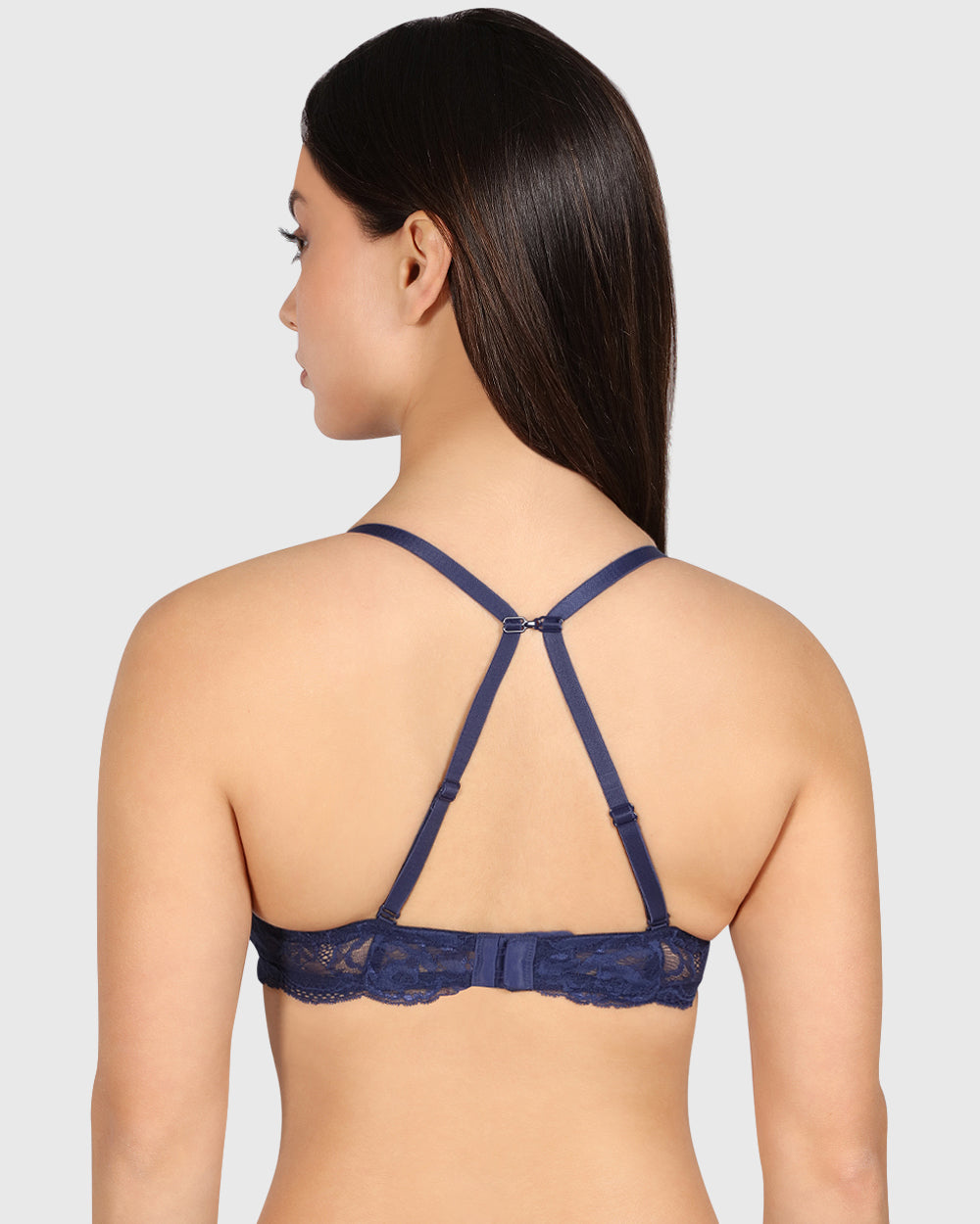 Isla & Evie Obvious Gel Padding Plunge Bra Dark Blue / 34B