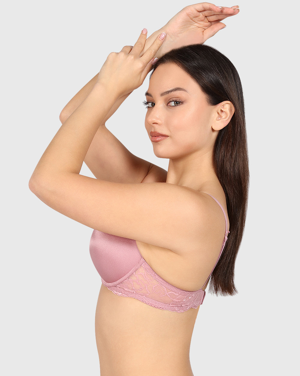 Isla & Evie Obvious Gel Padding Plunge Bra Light Pink / 34B
