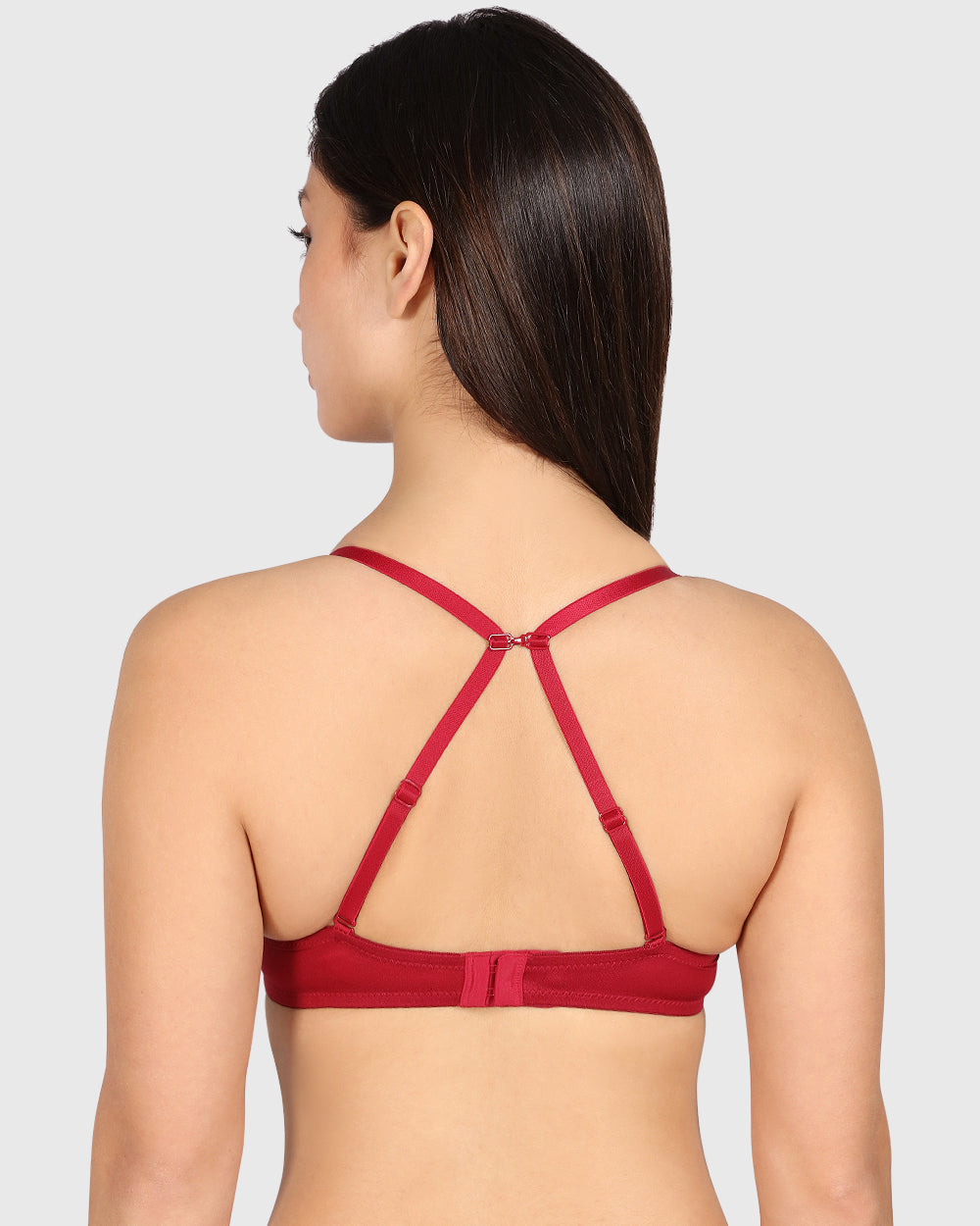 Isla & Evie Obvious Gel Padding Plunge Bra Dark Red / 34B