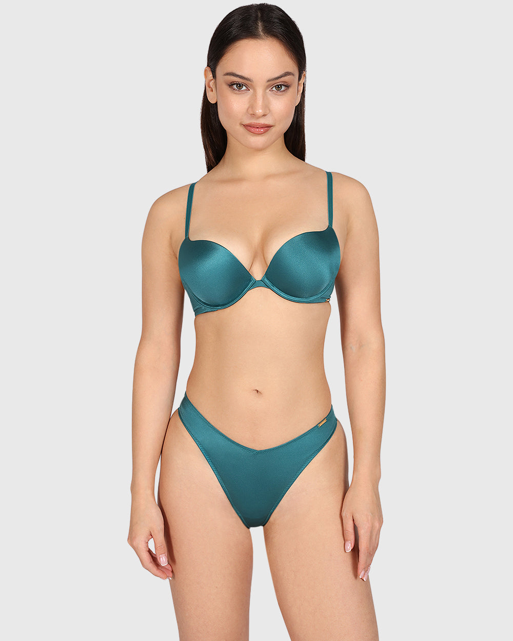 Isla & Evie Sexy Thong Panty Dark Blue / S