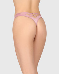 Isla & Evie Sexy Thong Panty Light Pink / S