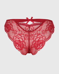 Isla & Evie Sexy Bikini Panty Dark Red / S