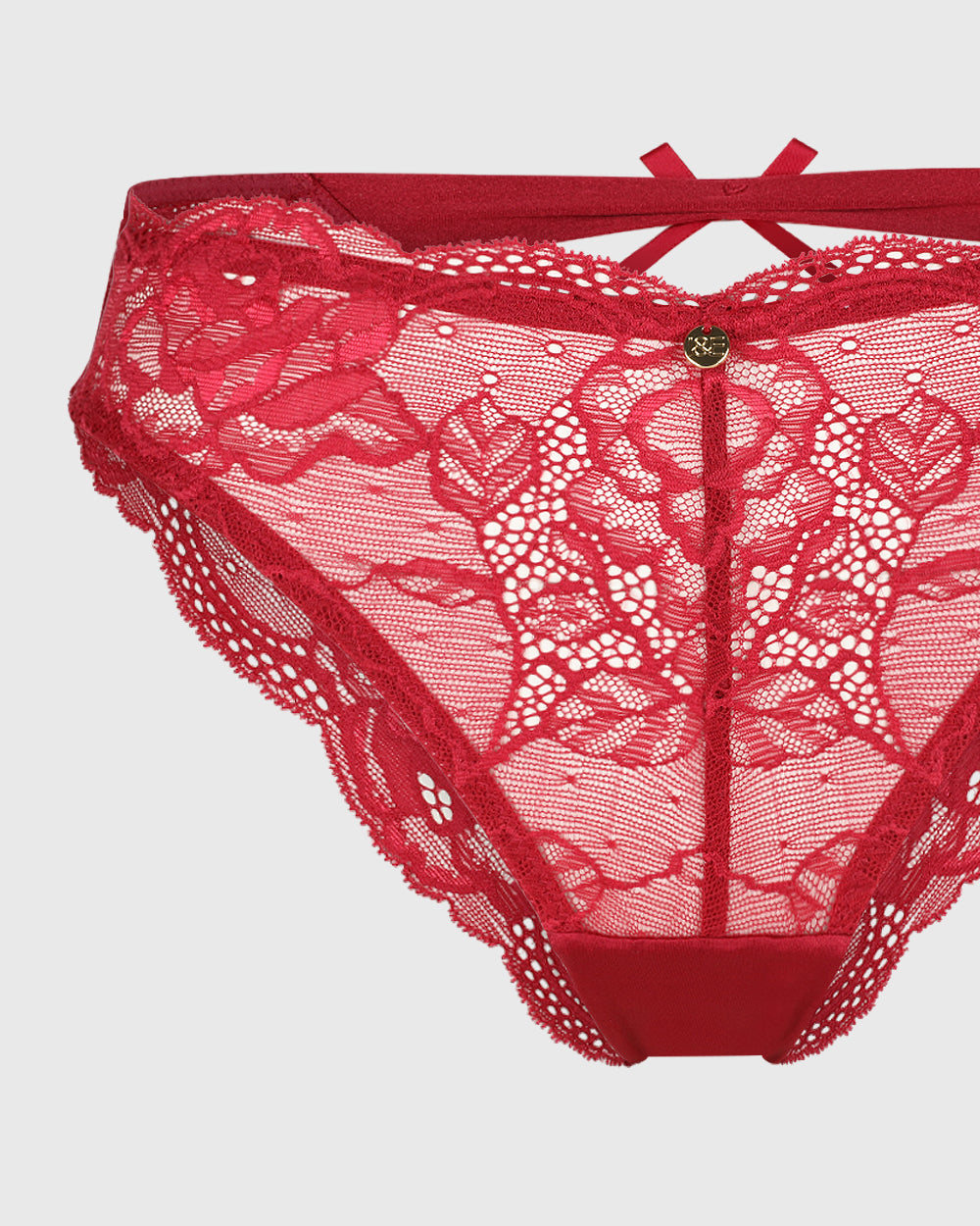 Isla & Evie Sexy Bikini Panty Dark Red / S