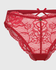 Isla & Evie Sexy Bikini Panty Dark Red / S