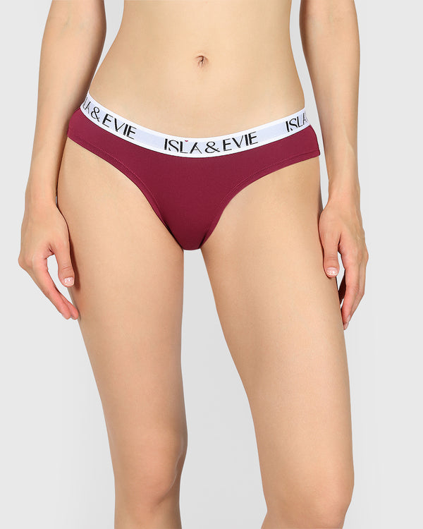 Isla & Evie Trend Trendy Cheeky Panty PURPLE POTION / S