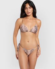 Isla & Evie Triangle Bikini Top with Chain Detail Multicolor / S