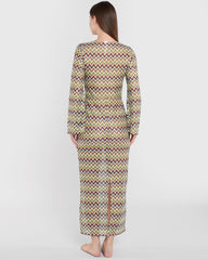 Isla & Evie Crochet Maxi Coverup Multicolor / S