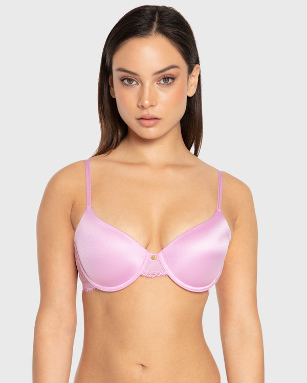 Isla & Evie Phalaenopsis Lightly Lined Full Coverage Bra Phalaenopsis / 34B