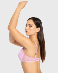 Isla & Evie Phalaenopsis Lightly Lined Full Coverage Bra Phalaenopsis / 34B