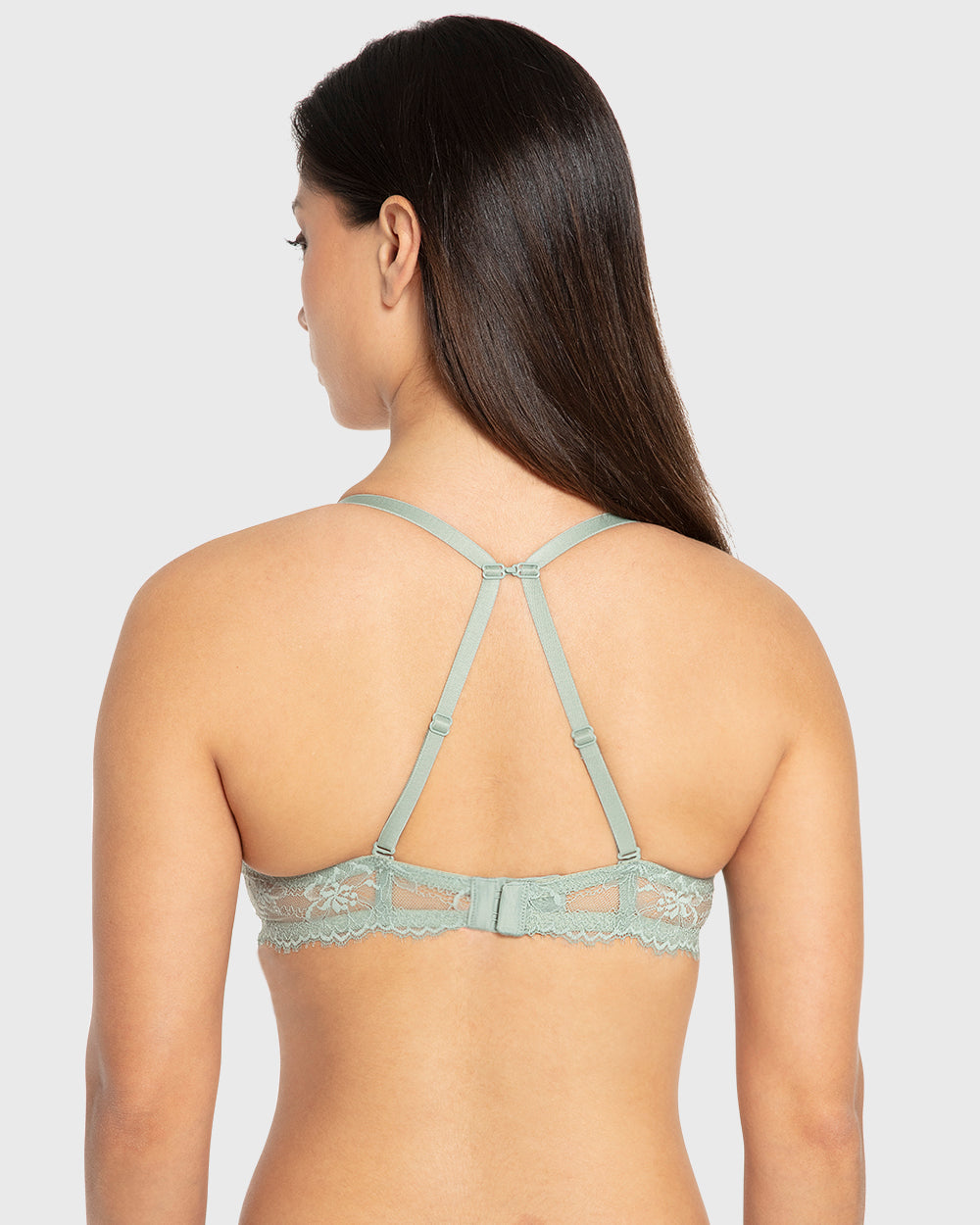 Isla & Evie Iceberg Green Double Push Up Plunge Bra Iceberg Green / 34B