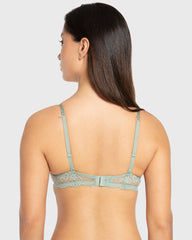 Isla & Evie Iceberg Green Gel Padded Plunge Bra Iceberg Green / 34B