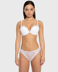 Isla & Evie Bright White Gel Padded Plunge Bra Bright White / 34B