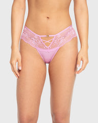 Isla & Evie Phalaenopsis Lace Thong Panty Phalaenopsis / S