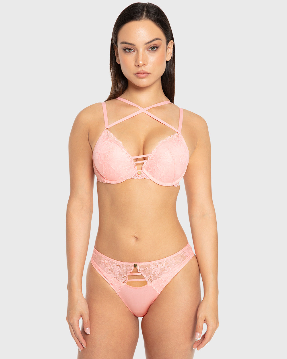 Isla & Evie Murex Shell Double Push Up Plunge Bra Murex Shell / 34B