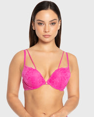 Isla & Evie Rose Violet Gel Padded Plunge Bra Rose Violet / 34B