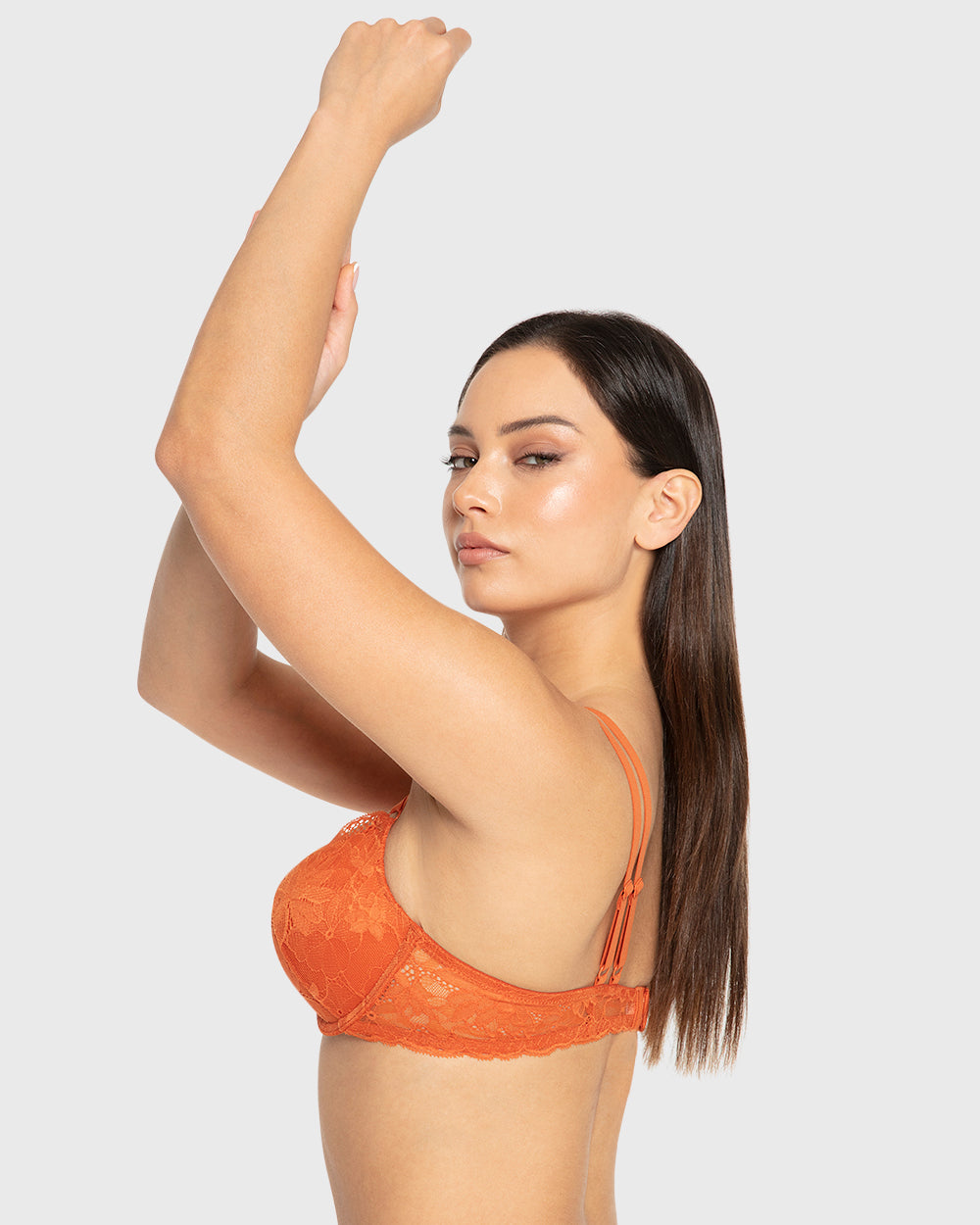 Isla & Evie Spice Route Double Push-Up Plunge Bra Spice Route / 34B