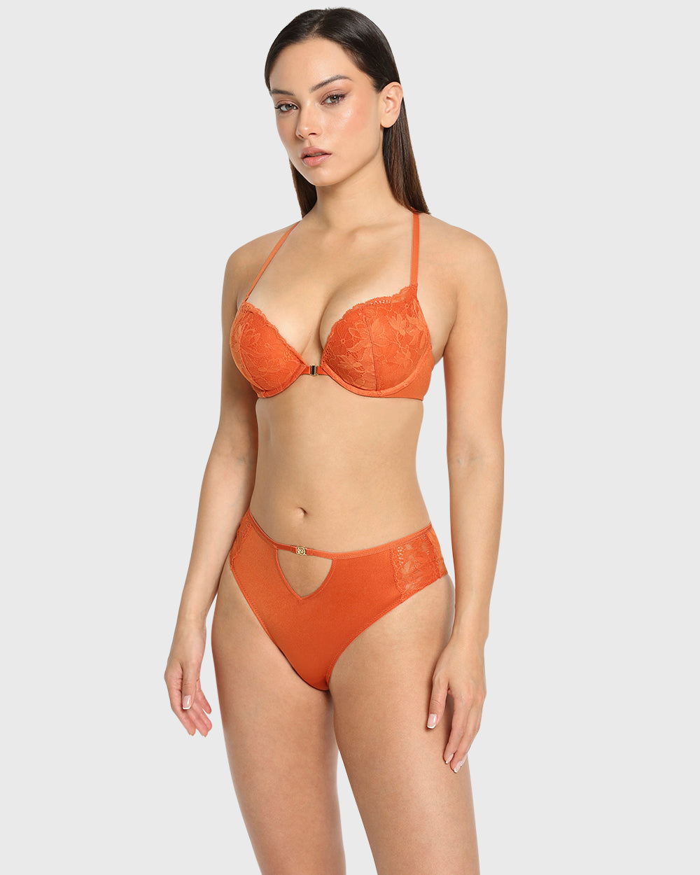 Isla & Evie Spice Route Gel Padded Plunge Bra Spice Route / 34B