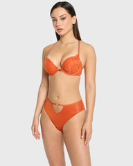 Isla & Evie Spice Route Gel Padded Plunge Bra Spice Route / 34B